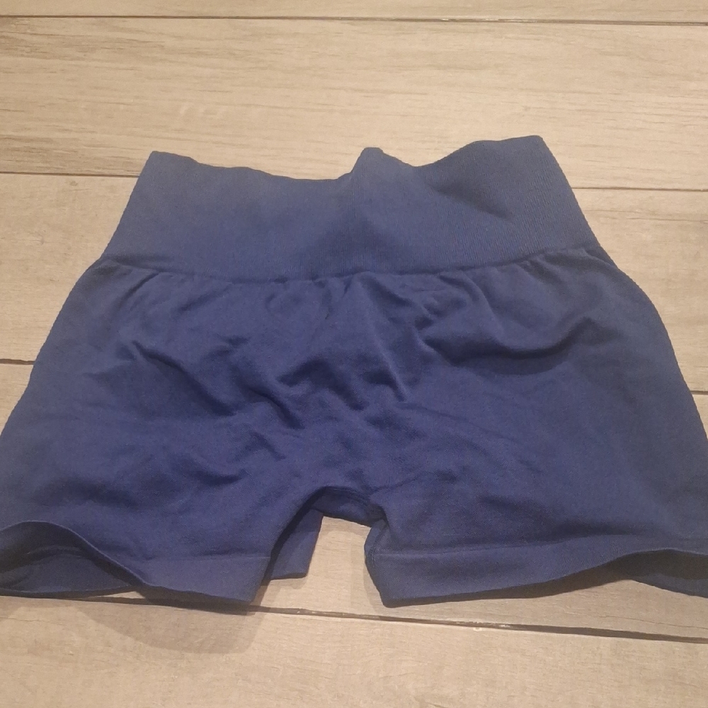 🍁SHEIN Navy High-Waist Bike Shorts🐣